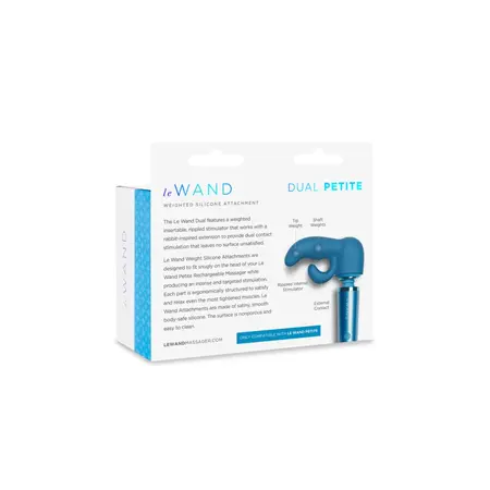 Le Wand Petite Dual Weighted Silicone Attachment, Rippled Design, 13 cm