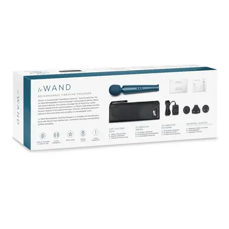 Le Wand Massager Pacific Blue - Rechargeable, 10 Intensity Levels