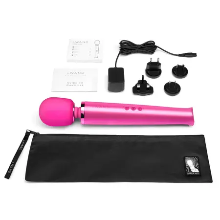 Le Wand Massager Magenta - Multi-Intensity Rechargeable Wand, 340mm