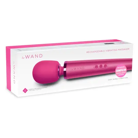 Le Wand Massager Magenta - Multi-Intensity Rechargeable Wand, 340mm