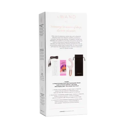 Le Wand XO Rose Gold Dual Motor Intimate Device - Rechargeable, 19cm