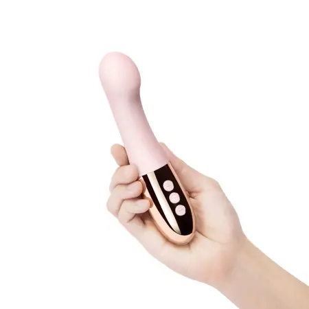Le Wand Gee Rose Gold - Curved Rechargeable Massager, Body-Safe 166mm
