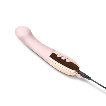 Le Wand Gee Rose Gold - Curved Rechargeable Massager, Body-Safe 166mm