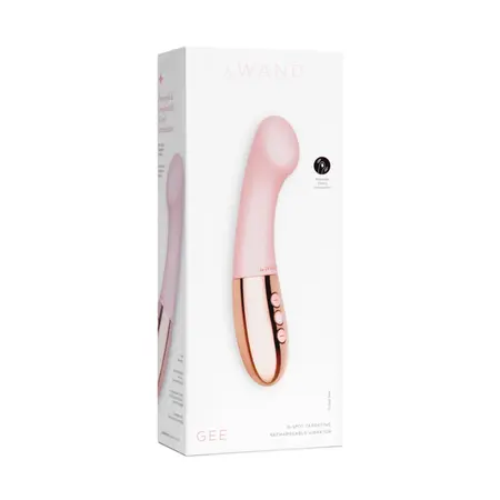 Le Wand Gee Rose Gold - Curved Rechargeable Massager, Body-Safe 166mm
