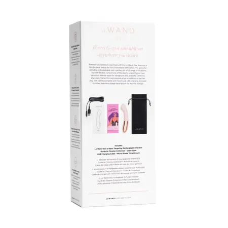Le Wand Gee Rose Gold - Curved Rechargeable Massager, Body-Safe 166mm