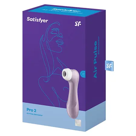 Satisfyer Pro 2 Violet Intimate Air Pulse Device, 11 Modes, Waterproof
