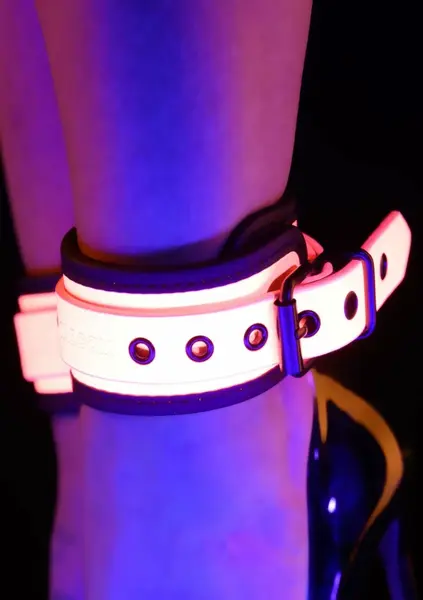 TABOOM Glow in the Dark Ankle Cuffs Vegan Leather Adjustable