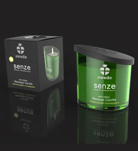 Swede Senze Arousing Massage Candle 50ml - Invigorating Citrus & Pepper
