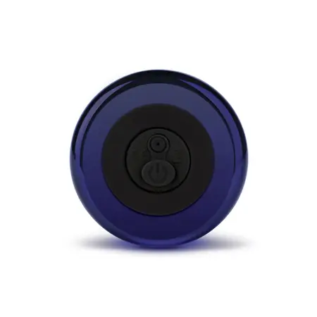 Glas Vibrating Beaded Plug - Glass, Rechargeable, Remote Control, 9 cm