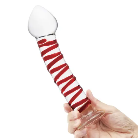 Glas Mr. Swirly Glass Model 20.3 cm - Spiral Textured, Curved Design
