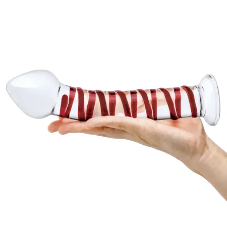 Glas Mr. Swirly Glass Model 20.3 cm - Spiral Textured, Curved Design