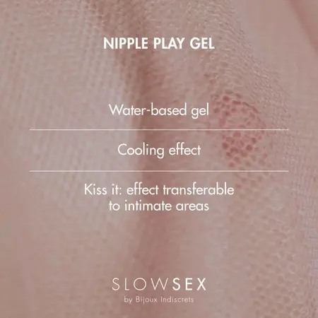 Bijoux Indiscrets Slow Sex Nipple Play Gel 10ml Cooling Formula