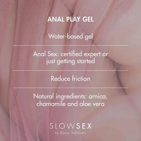Bijoux Indiscrets Slow Sex Anal Play Gel 30ml Coconut Aroma