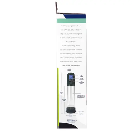 LUX Active Volume Rechargeable Intimate Enhancement Pump LED USB