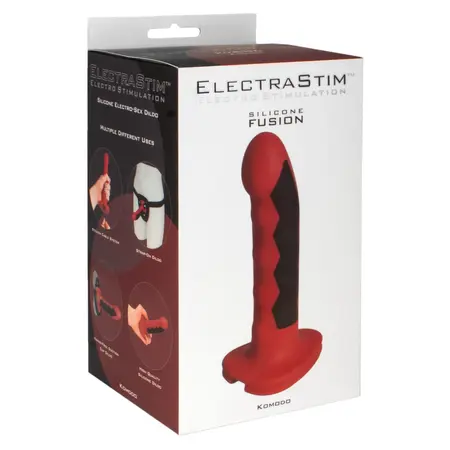 ElectraStim Fusion Komodo Silicone Intimate System Red 162mm
