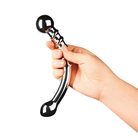 Le Wand Bow Stainless Steel Dual-Ended Intimate Tool, 178mm, Silver