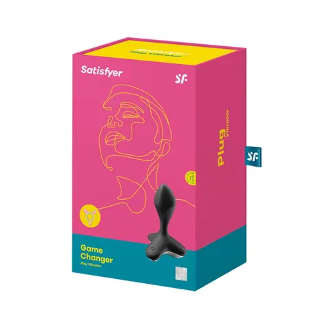 Satisfyer Game Changer Black App-Controlled Anal Vibrator Silicone