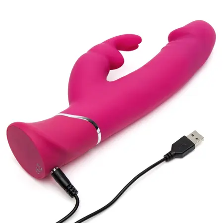Happy Rabbit Dual Density Intimate Machine Pink, 15-Function, USB Rechargeable