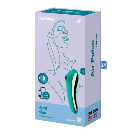 Satisfyer Dual Kiss Green - 2-in-1 Air-Pulse System & Vibrating Model