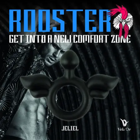 Velv'Or Rooster Jeliel Platinum Silicone Anatomical Ring 30mm
