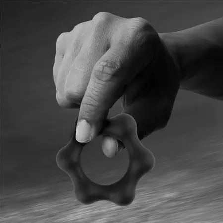 Velv'Or Rooster Milo Silicone Rings Set - 3 Sizes, Platinum Silicone