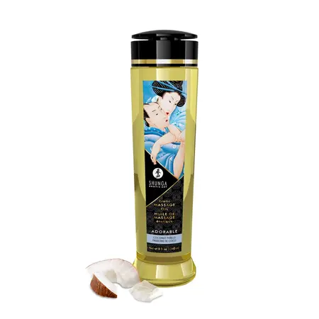 Shunga Massage Oil Coconut 240ml - Nourishing Aromatic Formula