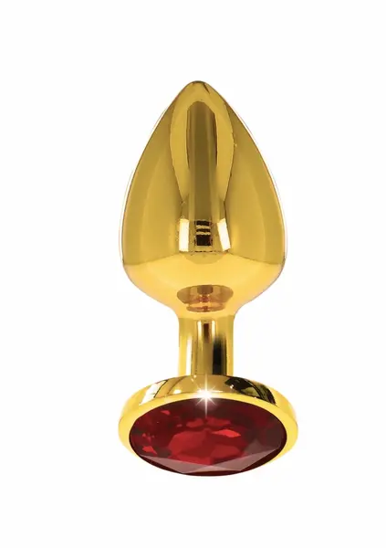 TABOOM Plug With Diamond Jewel M Gold Aluminium Red Crystal