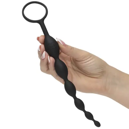 Fifty Shades of Grey Pleasure Overload 4-Piece Silicone Black Anal Kit