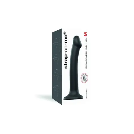 Strap-On-Me Dual Density Bendable Intimate Device Black M 18cm