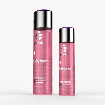 Swede Fruity Love Massage Gel Sparkling Strawberry Wine 60ml Vegan