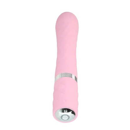 Pillow Talk Lively Pink Dual Motor Massager with Rotating Shaft