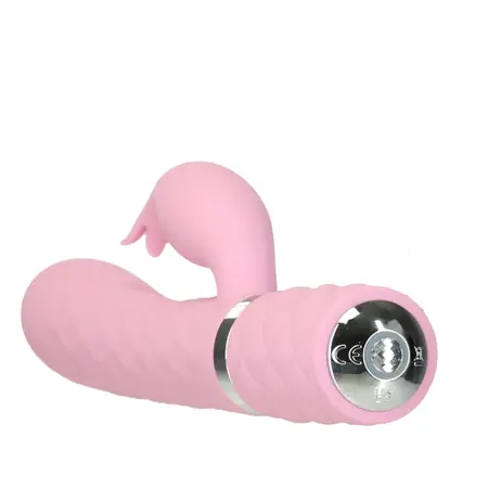 Pillow Talk Lively Pink Dual Motor Massager with Rotating Shaft