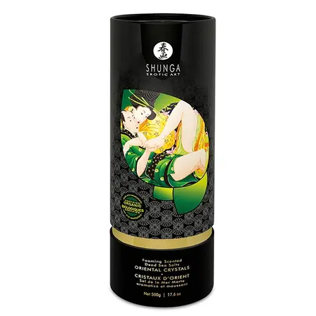 Shunga Bath Salts Lotus Flower 500g - Dead Sea Crystals, Sky Blue