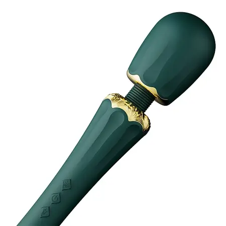 ZALO Kyro Turquoise Green Wand - Direct Power 2.0, 2 Attachments, USB