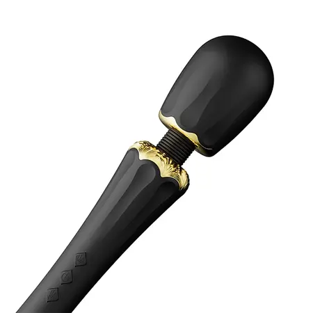 ZALO Kyro Wand Massager Obsidian Black, Direct Power, Silicone, Large