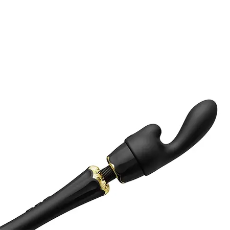 ZALO Kyro Wand Massager Obsidian Black, Direct Power, Silicone, Large