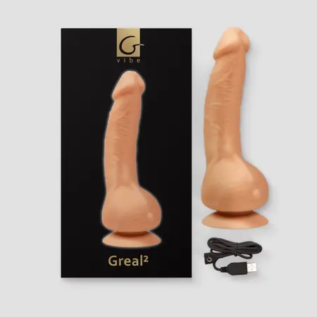 Gvibe Greal Bioskin Intimate Device 22cm Waterproof Flesh Tone