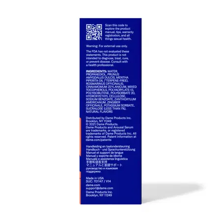 Dame Products Arousal Serum 30ml - Botanical Intimate Formula