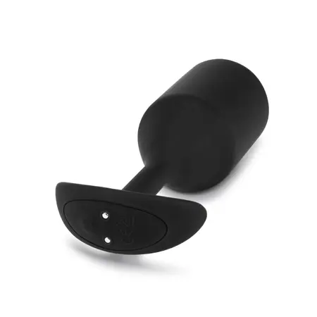 b-Vibe Vibrating Snug Plug 5 Black - Weighted Silicone Plug XL 318g