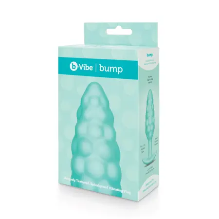 b-Vibe Texture Plug Bump Mint - Silicone Anal Plug with Vibrating Function