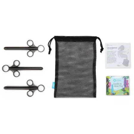 b-Vibe Lubricant Applicator Set 3-Pack with Storage Bag and Guides