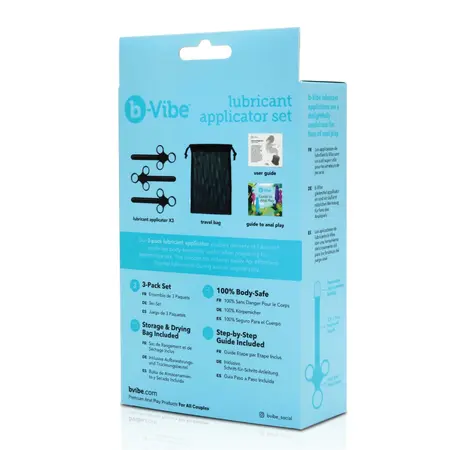 b-Vibe Lubricant Applicator Set 3-Pack with Storage Bag and Guides