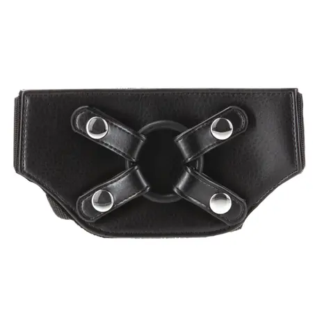 Addiction Strap-On Harness Adjustable Black One Size with PowerBullet