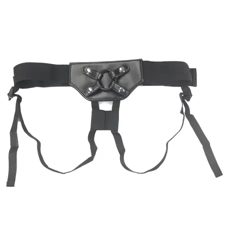 Addiction Strap-On Harness Adjustable Black One Size with PowerBullet