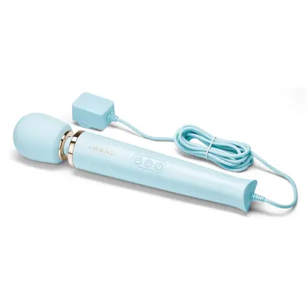 Le Wand Plug-In Massager Sky Blue - Powerful Classic Vibrating Device