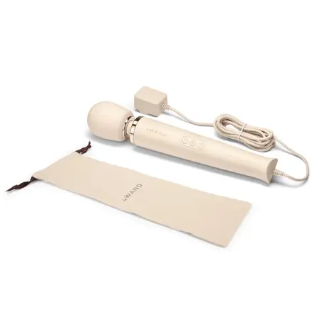 Le Wand Plug-In Wand Massager Cream - Powerful AC Model, 10 Modes