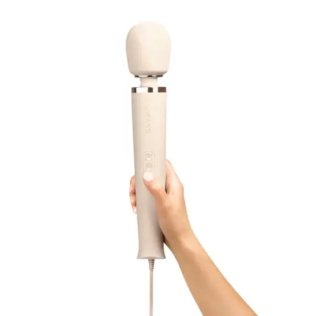Le Wand Plug-In Wand Massager Cream - Powerful AC Model, 10 Modes
