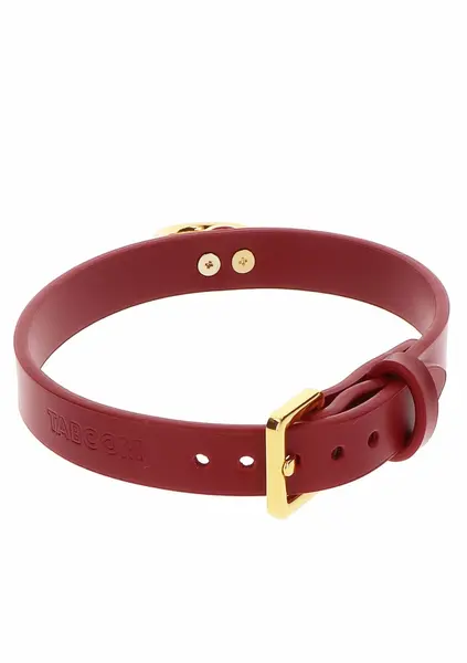 TABOOM O-Ring Collar Vegan Leather Adjustable Black 8713221824295