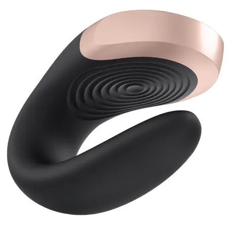 Satisfyer Double Love Black - App-Controlled Couples Device, Waterproof