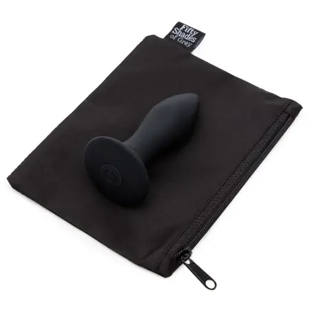 Fifty Shades of Grey Sensation Vibrating Plug Black Silicone USB, Compact